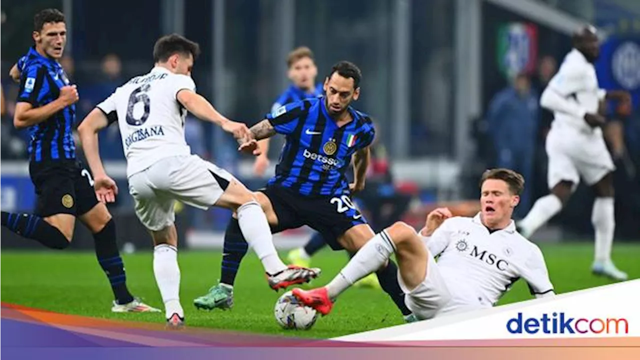 Inter Vs Napoli 1-1, Eksekusi Penalti Calhanoglu Kena Tiang