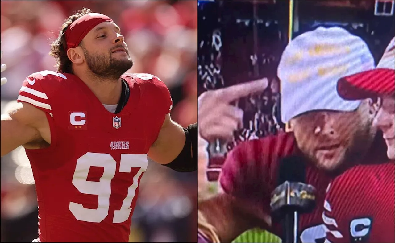 NFL multa a estrella de 49ers por interrumpir entrevista y usar una gorra en apoyo a Donald Trump