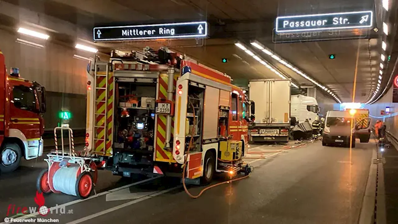 Bayern: Aufwendige Lkw-Bergung im Heckenstallertunnel in München