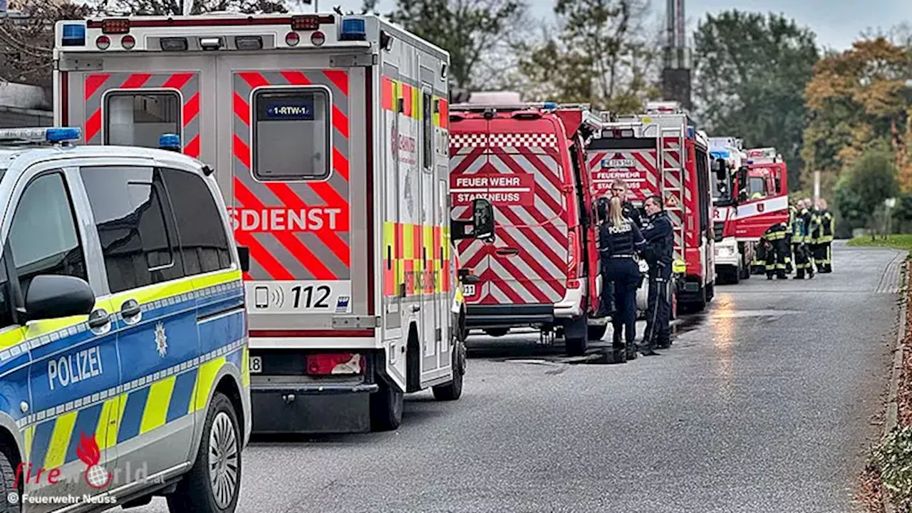 D: Feuer auf dem Geländes des Lukas Krankenhauses in Neuss