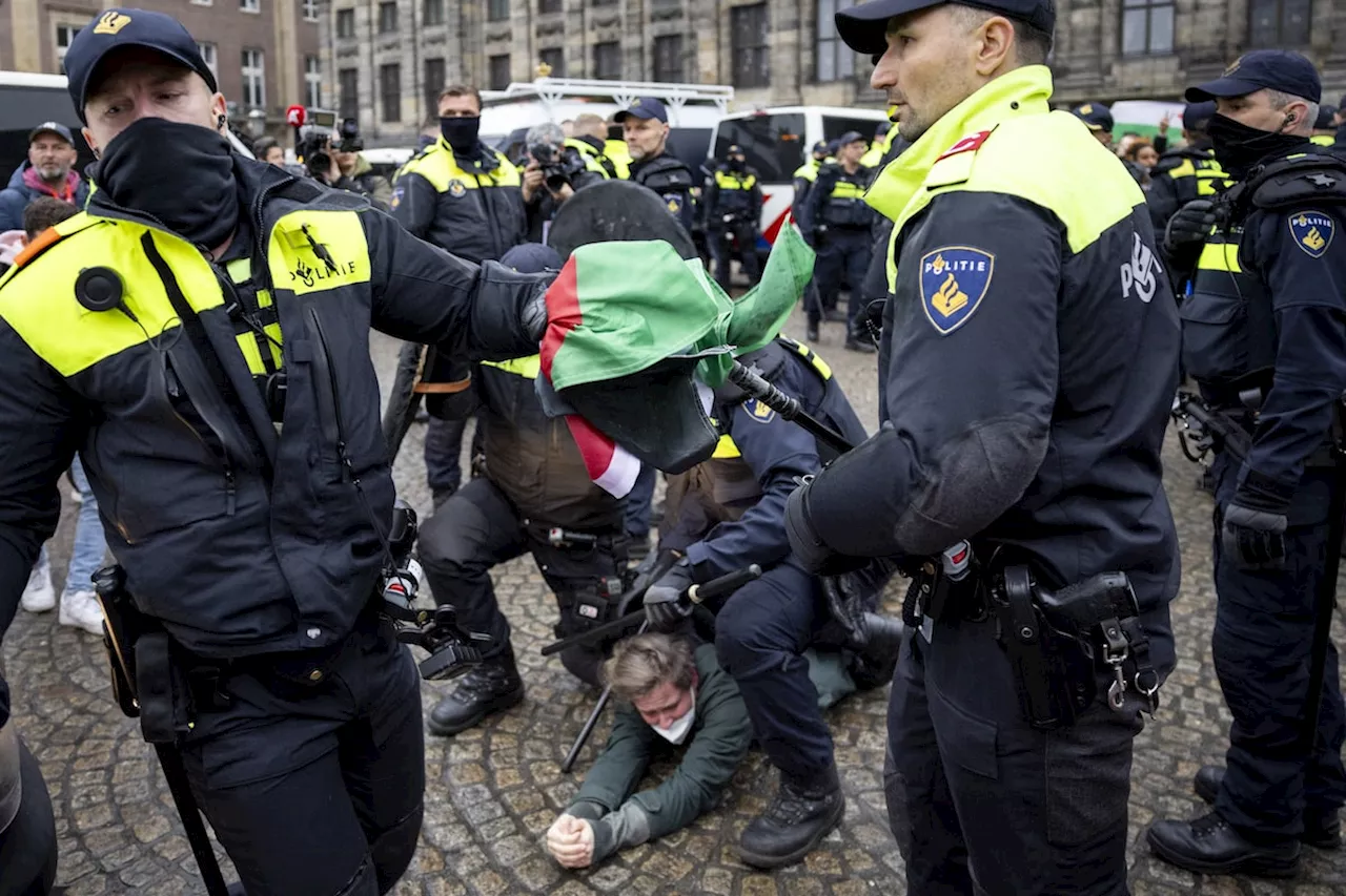 Dutch police halt pro-Palestinian rally after soccer violence