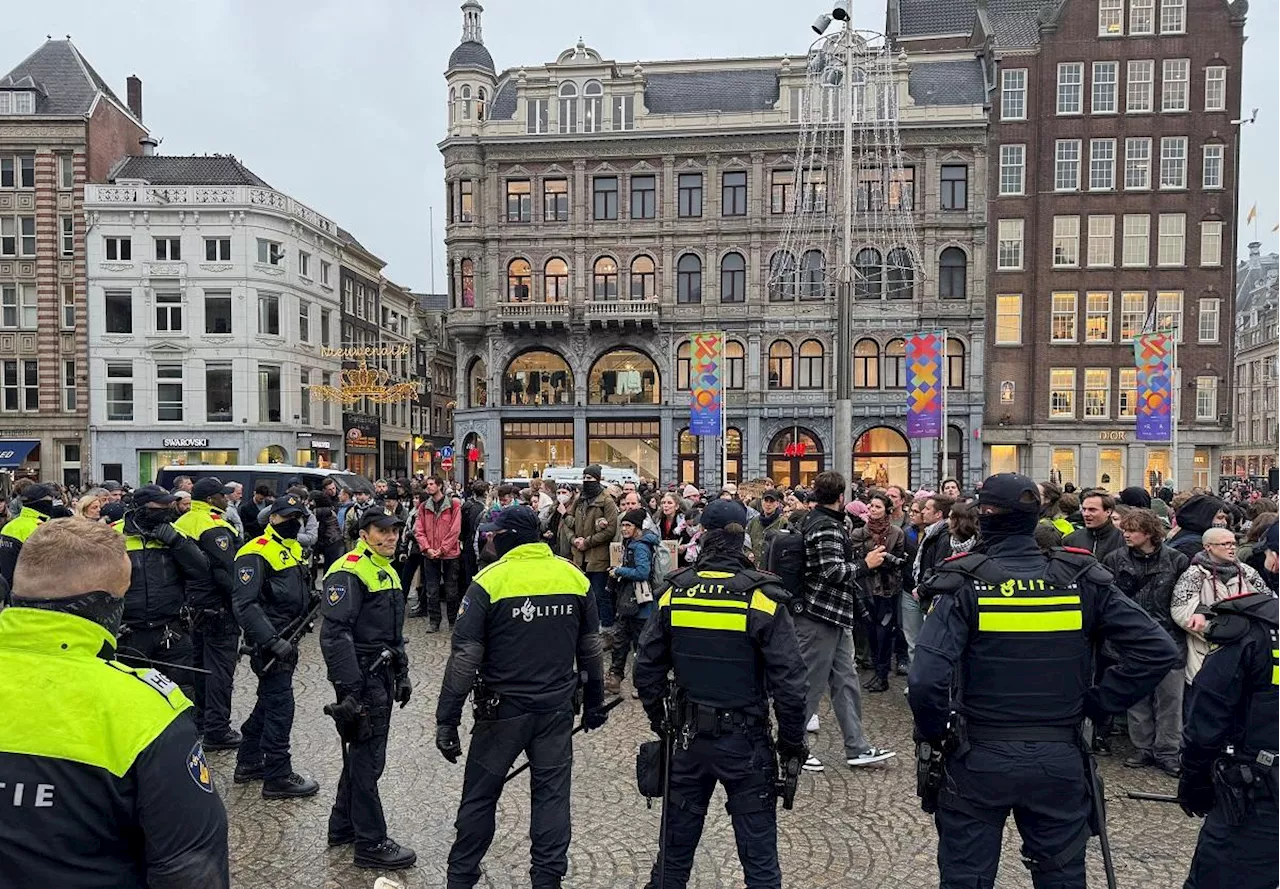 Dutch police seize scores at pro-Palestinian rally after soccer unrest