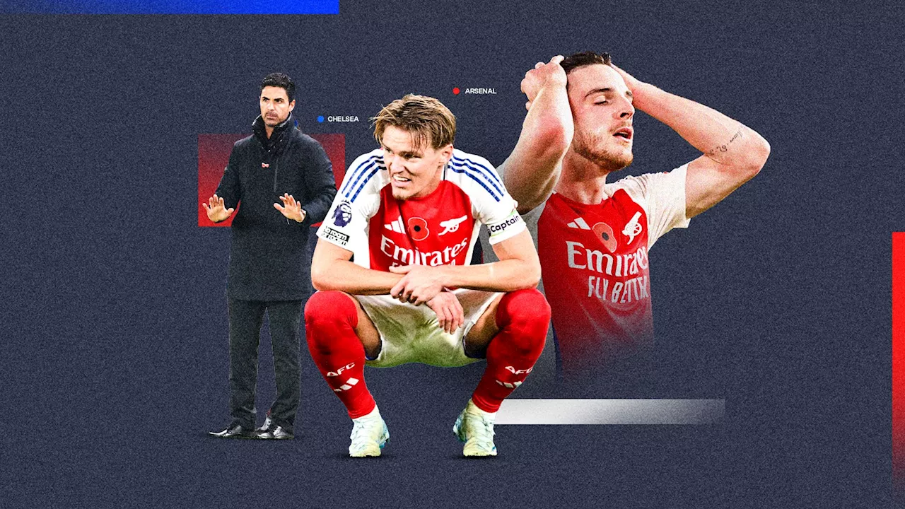 Arsenal player ratings vs Chelsea: Gunners lose more ground despite Martin Odegaard's encouraging return as Declan Rice's injury risk fails to pay off