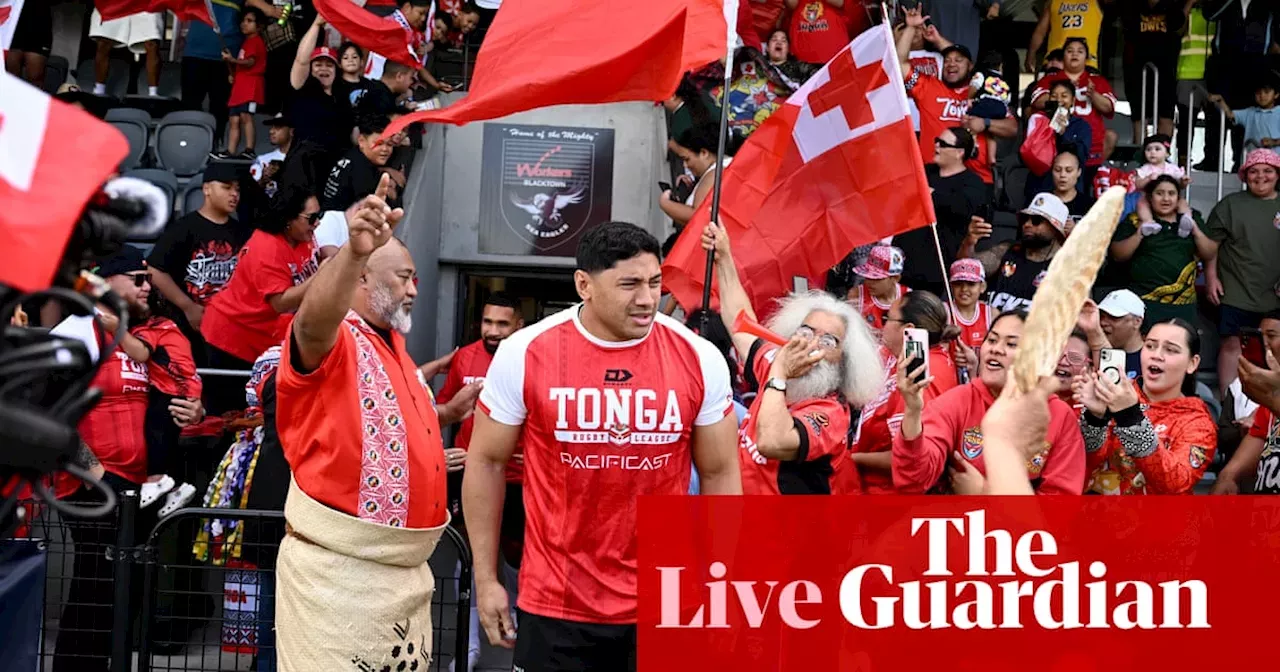 Australia v Tonga Pacific Championships final, men’s international