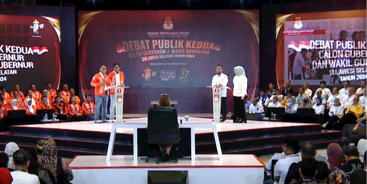 Debat Pilgub Sulsel, Ramdhan dan Andi Sudirman Adu Gagasan Infrastruktur Pariwisata dan Kesehatan