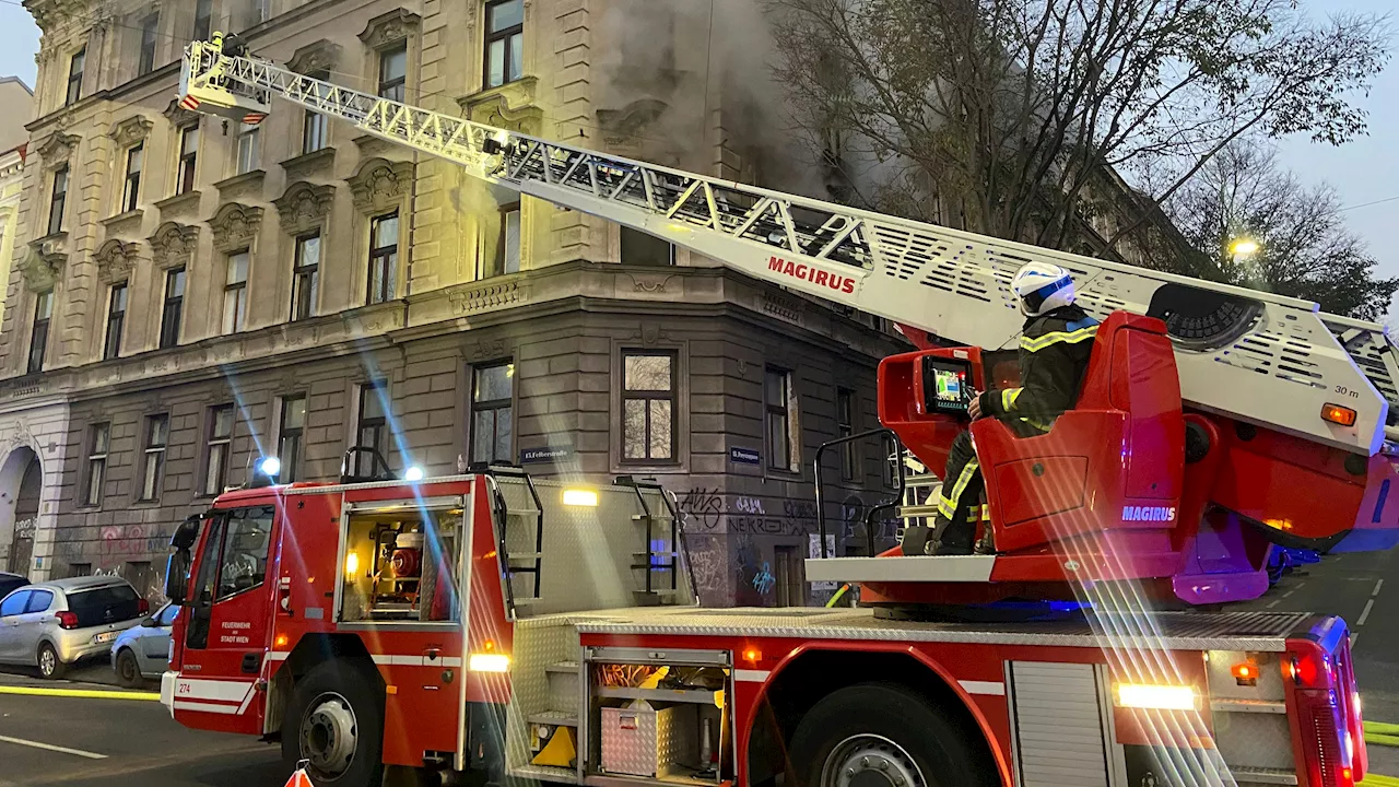 Wiener Feuerwehr im Einsatz - Zwei Brände in wenigen Stunden