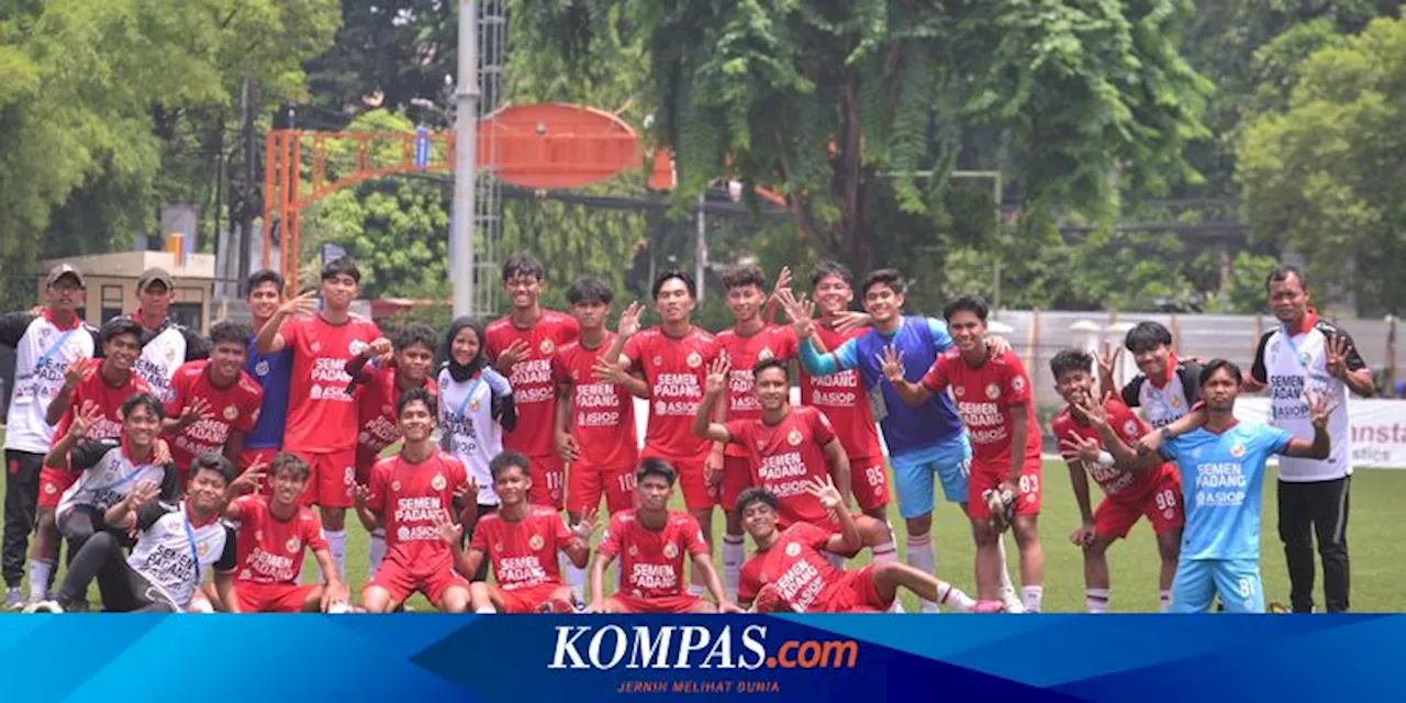 EPA U18: Semen Padang-ASIOP Bekuk Dewa United, Persaingan ke 8 Besar Kian Panas