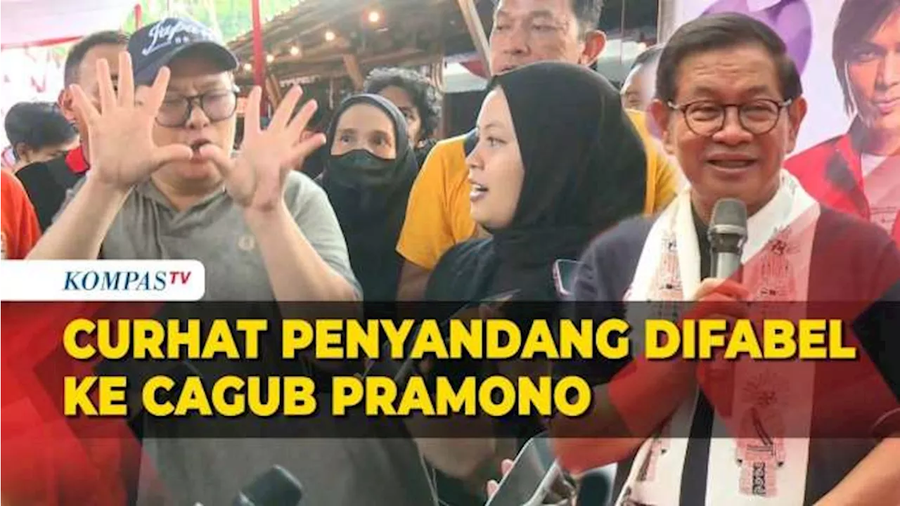 Curhat Penyandang Difabel di Jakarta Timur ke Cagub Pramono Anung, soal Sekolah hingga Peluang Kerja