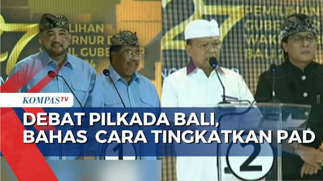 Debat Pilgub Bali, Made Muliawan Arya dan Wayan Koster Beradu Cara Tingkatkan Pendapatan Asli Daerah