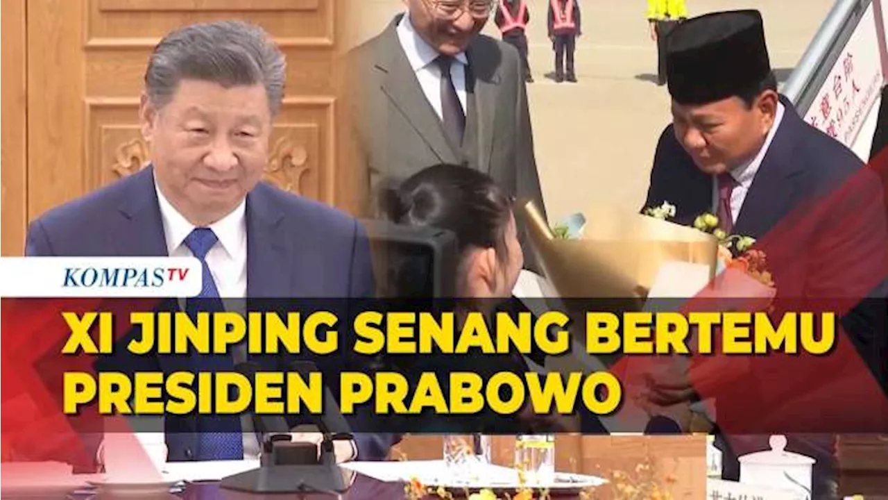 Presiden China Xi Jinping Mengaku Senang Bertemu Lagi dengan Presiden Prabowo