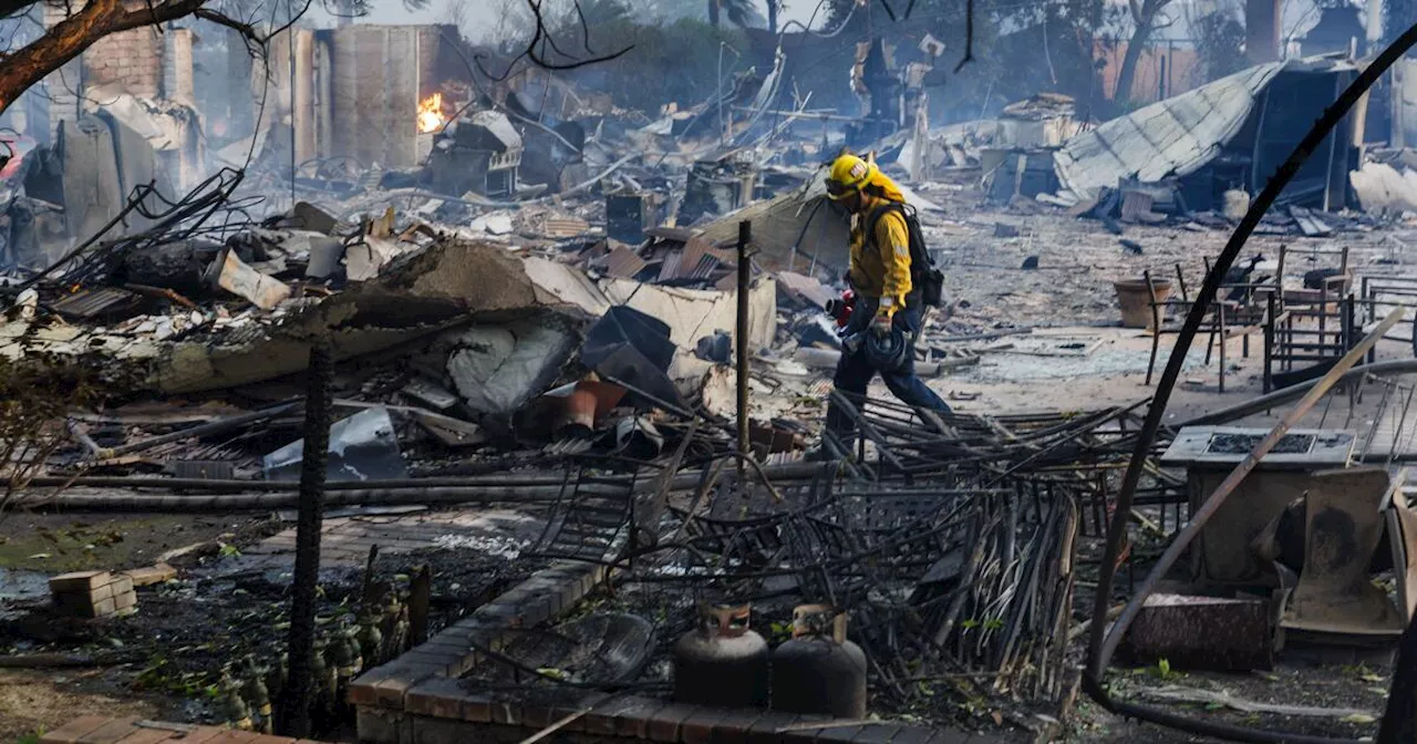 Firefighters continue to make progress in battle against Mountain fire in Ventura County