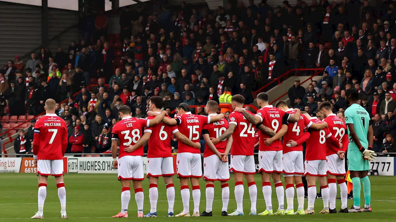 Wrexham player James McClean refuses to stand beside teammates during Remembrance silence