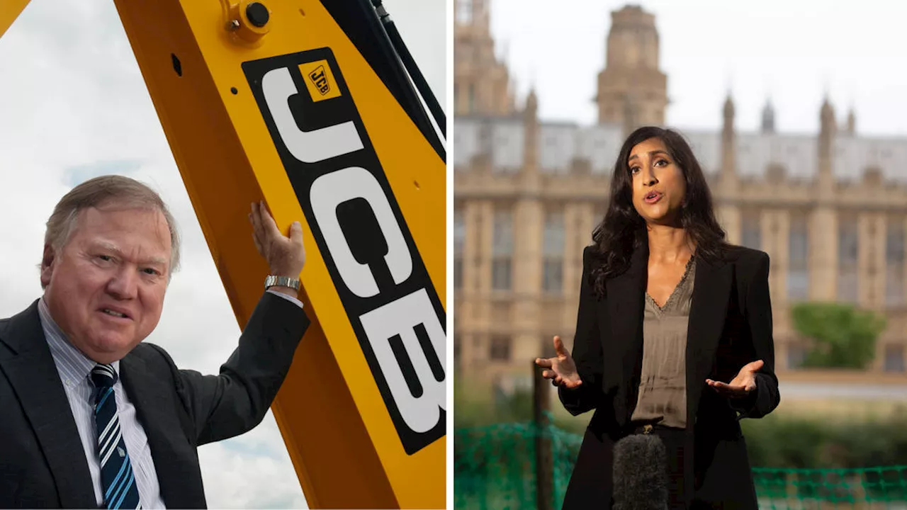 Shadow energy secretary in row over £14k in donations from JCB billionaire during election campaign