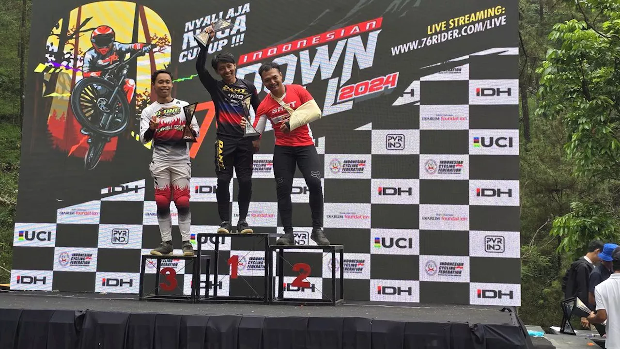 Rendy Varera Sanjaya dan Ayu Triya Andriana Kunci Gelar Juara Elite 76 Indonesian Downhill 2024