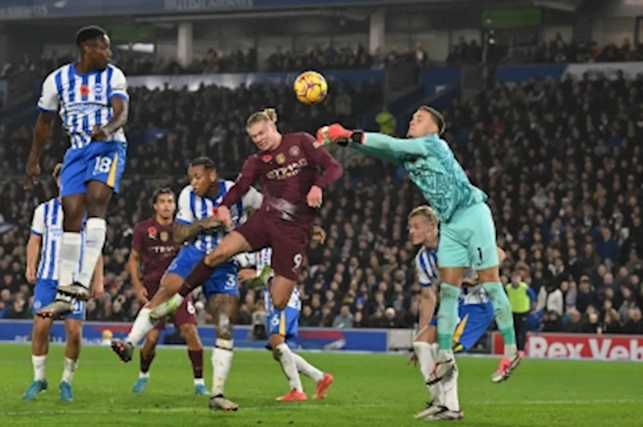 City in crisis: Guardiola suffers first-ever four straight losses as Brighton shock 2-1