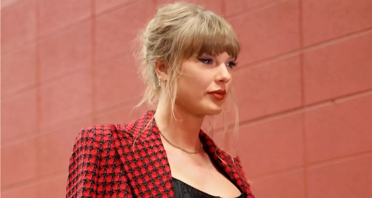 Taylor Swift's Chiefs Game-Day Versace Skirt Suit Exudes CEO Energy