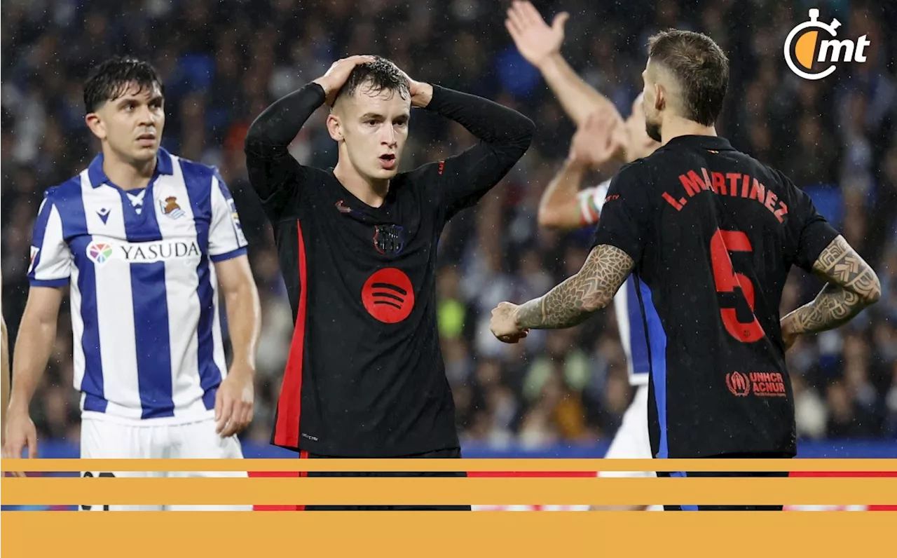 ¡Golpe al líder! Barcelona es sorprendido por la Real Sociedad y PIERDE en LaLiga