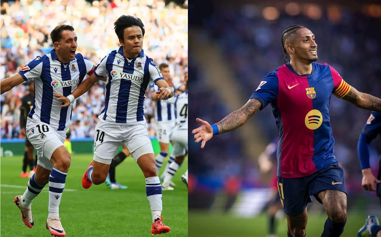 Real Sociedad vs Barcelona EN VIVO: A qué hora y dónde ver partido de LaLiga 2024/25 HOY