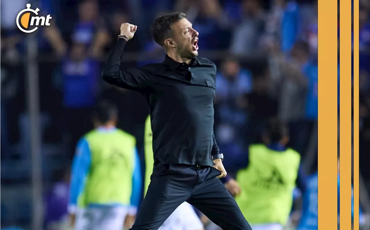 ¿Será sancionado? Anselmi y su efusivo festejo tras récord de puntos de Cruz Azul