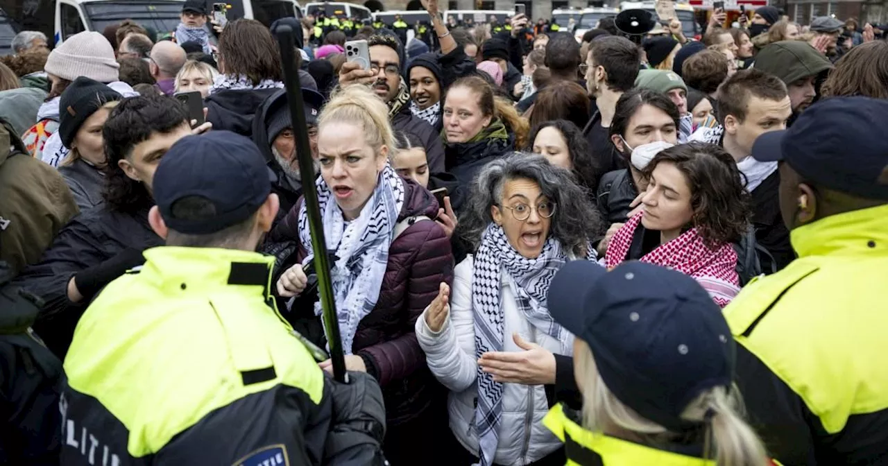 Several people detained after Pro-Palestinian protests in Amsterdam