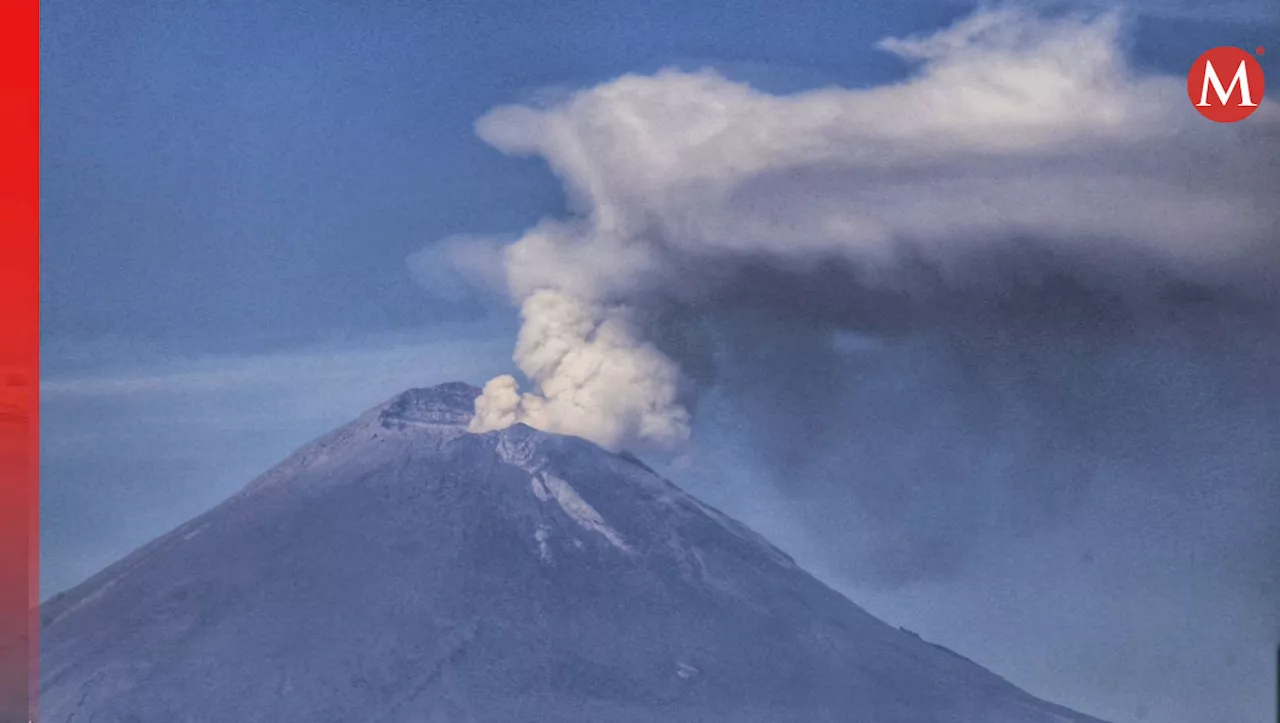 Volcán Popocatépetl HOY: Registra un sismo de magnitud 1.3 y 35 exhalaciones