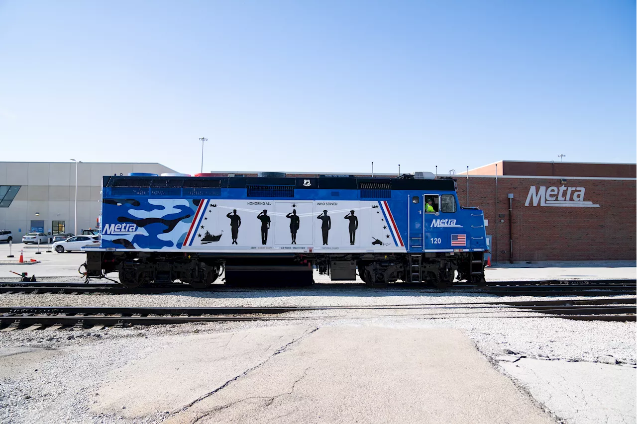 Metra unveils locomotive honoring veterans ahead of Veterans Day