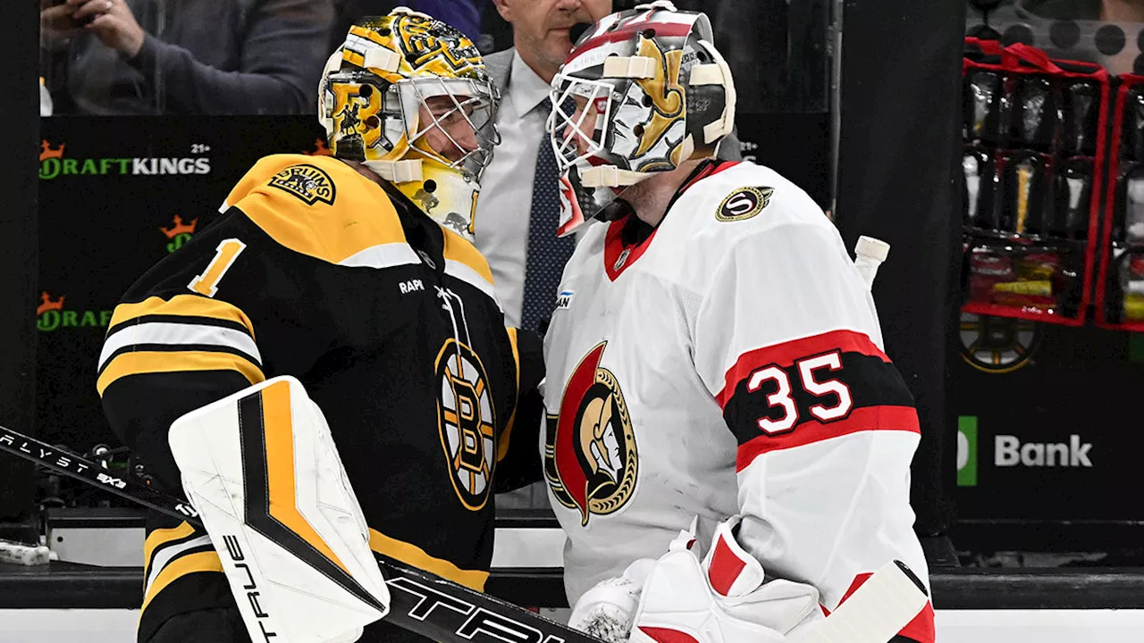 Ullmark reflects on emotional win over Bruins in return to Boston