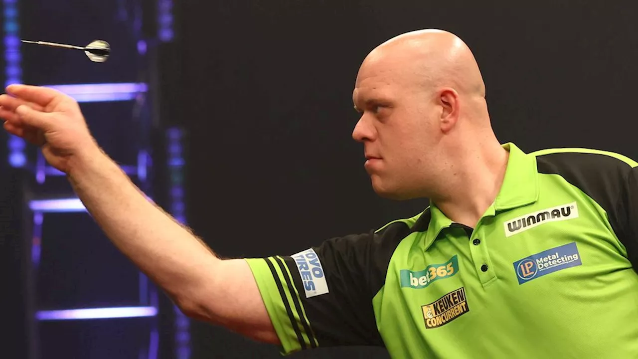 Van Gerwen verliest van Anderson bij Grand Slam of Darts, Wattimena en Van Veen door