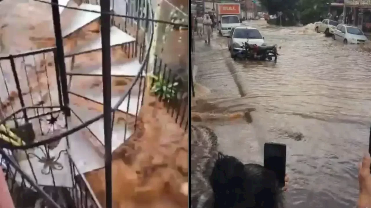 Grave emergencia en barrio de Medellín por ruptura de un tubo madre: casas y vías quedaron inundadas