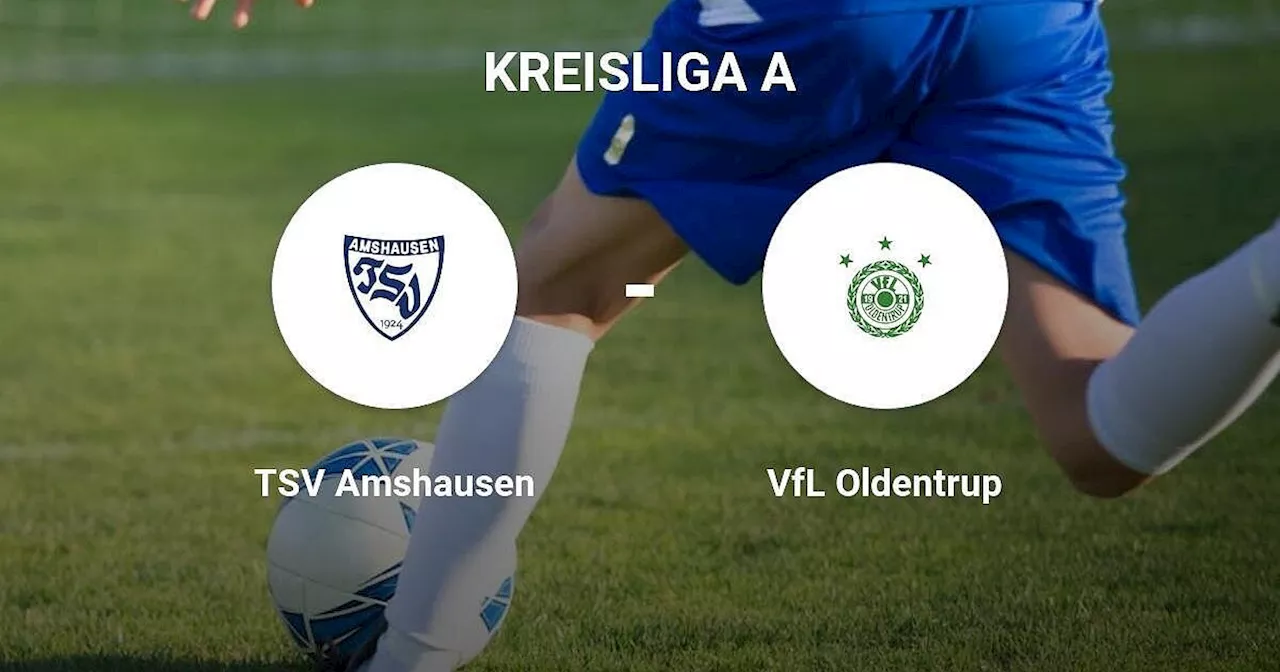 Heimniederlage auf dem Sportplatz Amshausen – TSV Amshausen ergibt sich dem VfL Oldentrup