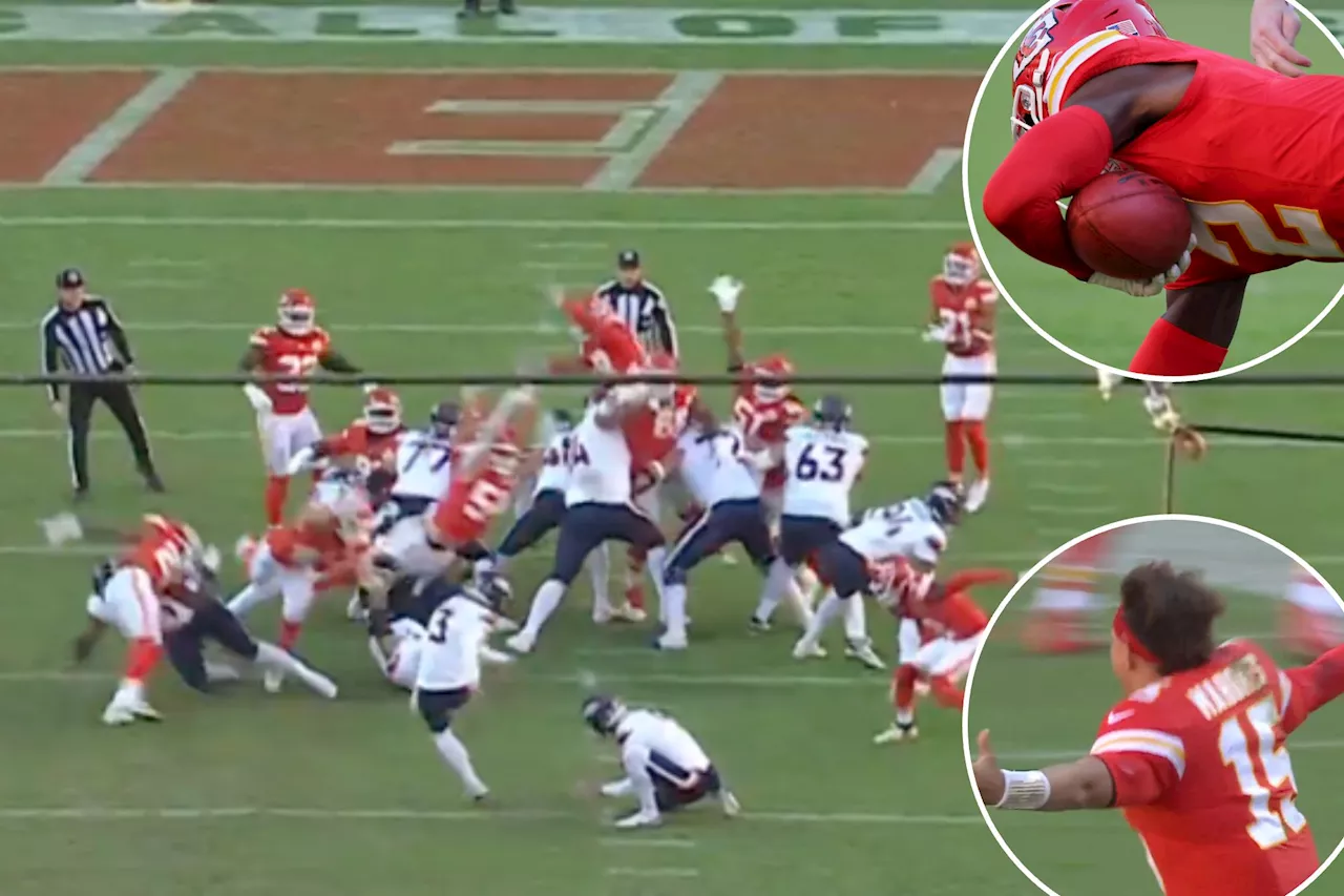 Chiefs remain unbeaten with blocked field goal in wild finish versus Broncos