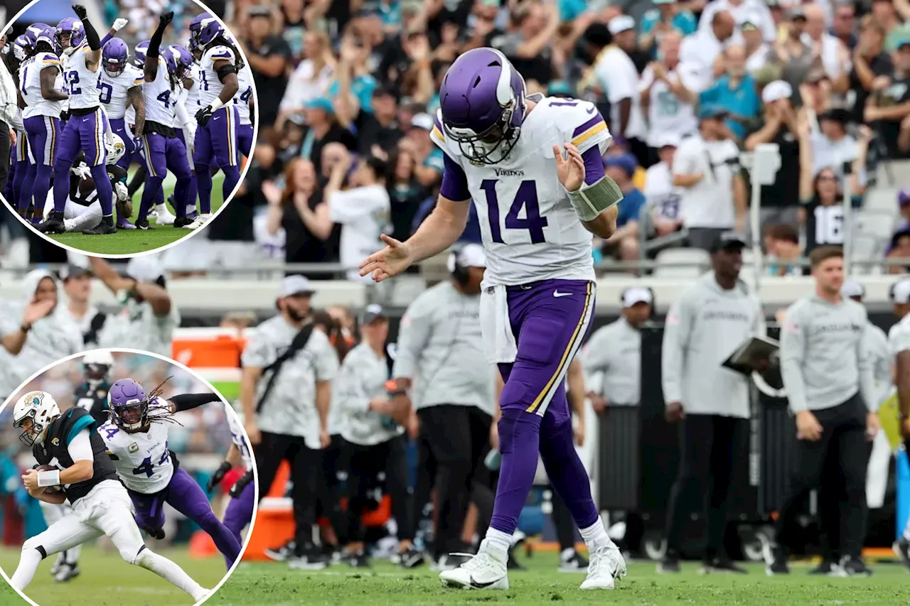 Sam Darnold bailed out by Vikings' defense after brutal three-INT game