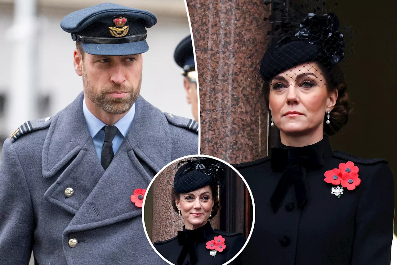 Kate Middleton attends Remembrance Sunday with Prince William and King Charles after cancer battle