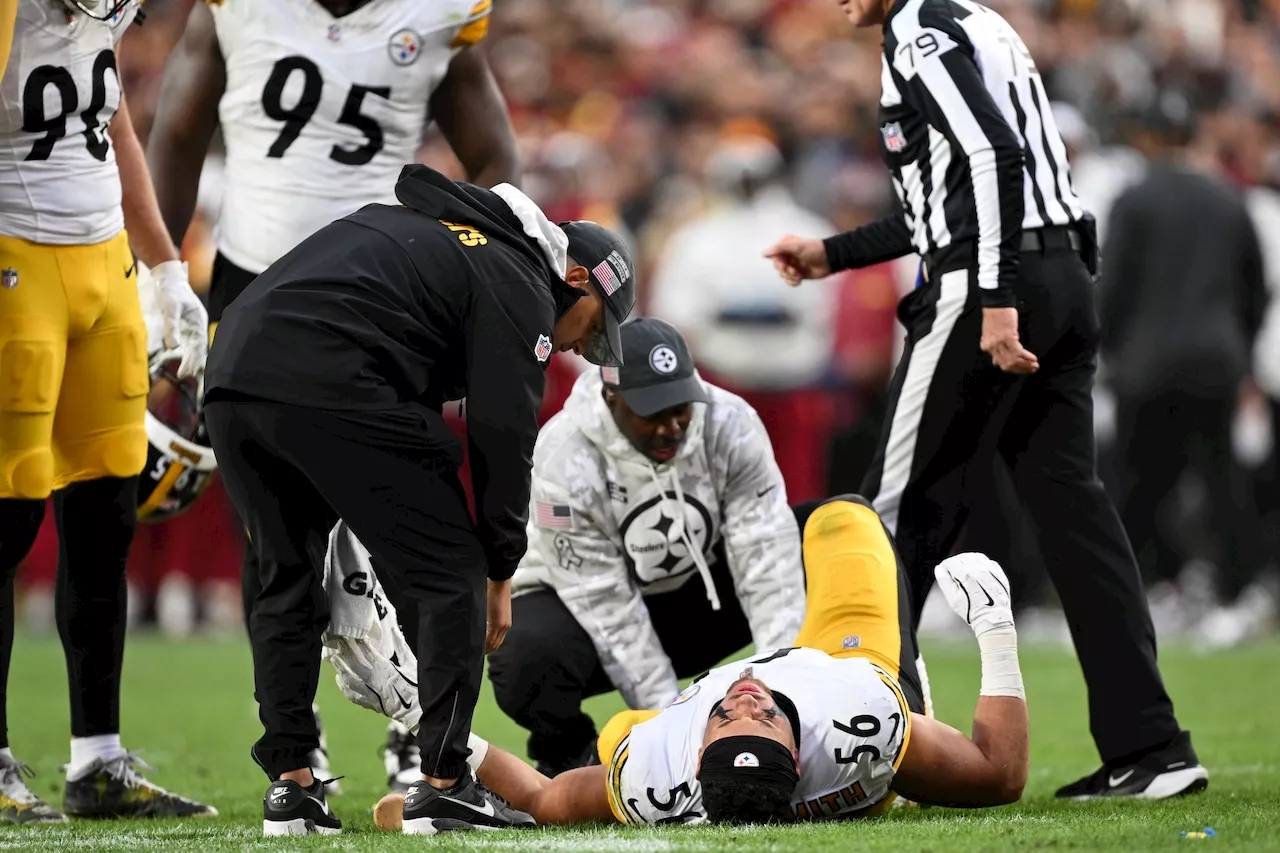 Pittsburgh Steelers' star pass rusher on crutches after suffering ankle injury