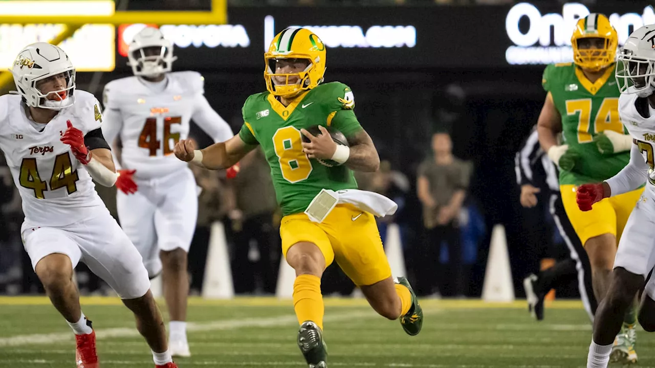 Oregon Ducks' Dillon Gabriel Behind Travis Hunter, Ashton Jeanty in Heisman Race?