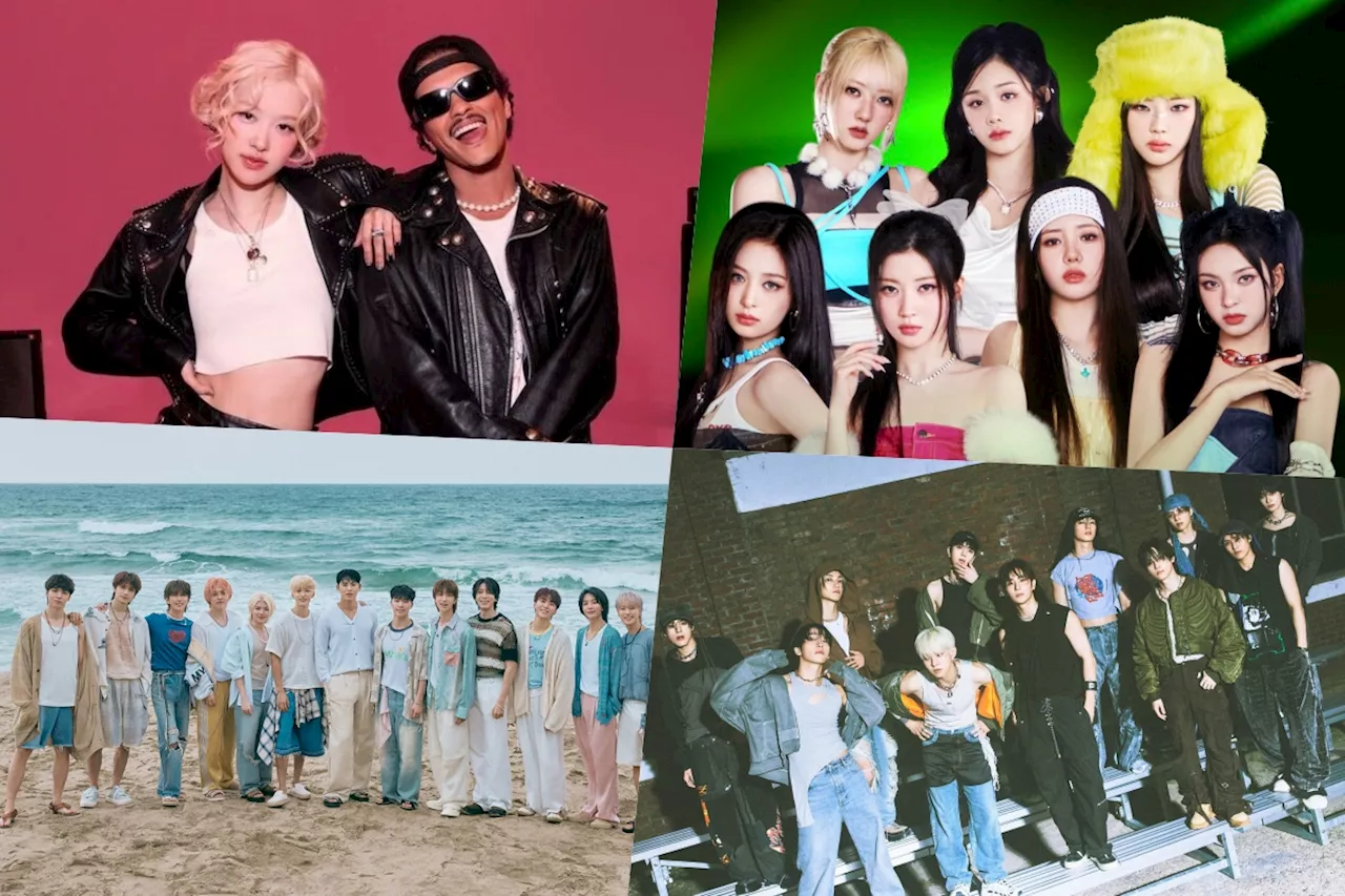 Rosé And Bruno Mars, BABYMONSTER, SEVENTEEN, And THE BOYZ Top Circle Monthly And Weekly Charts