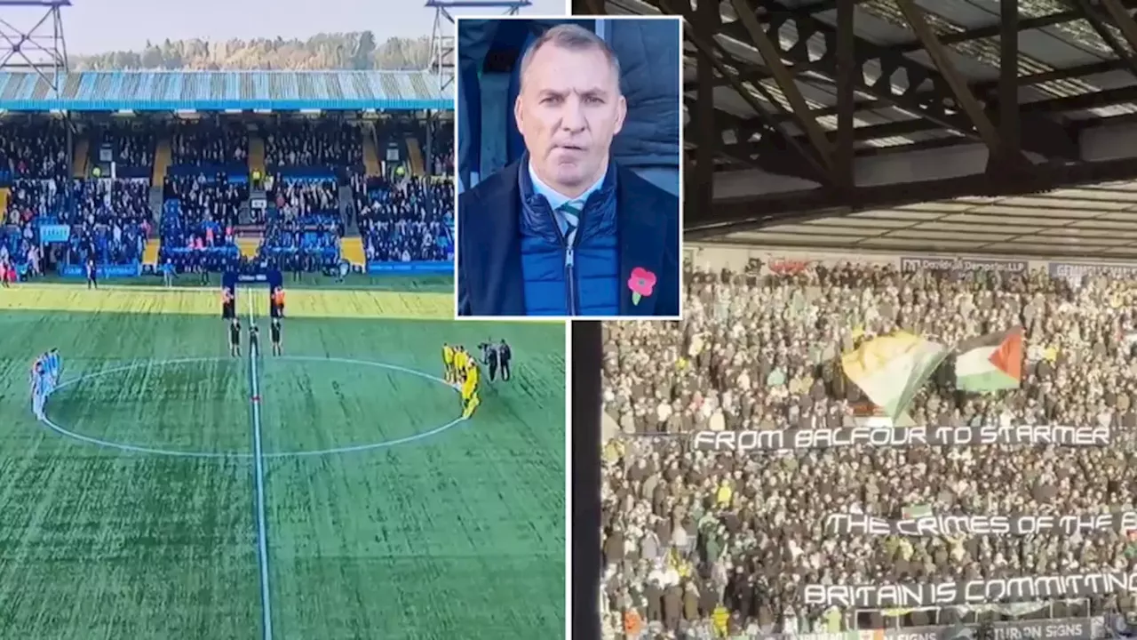 Sky Sports forced to apologise as Celtic fans disrupt Remembrance Sunday tribute