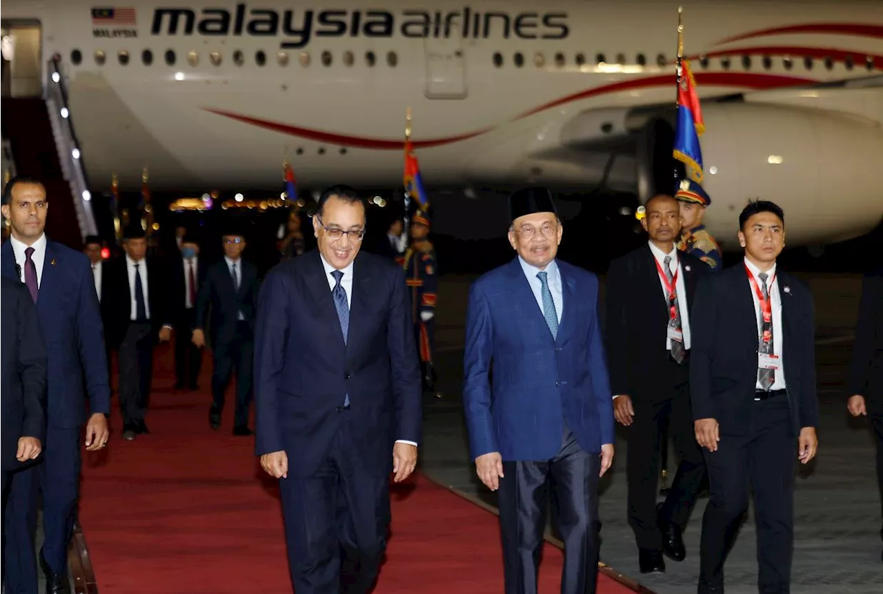 PM Anwar arrives in Cairo for four-day official visit to Egypt