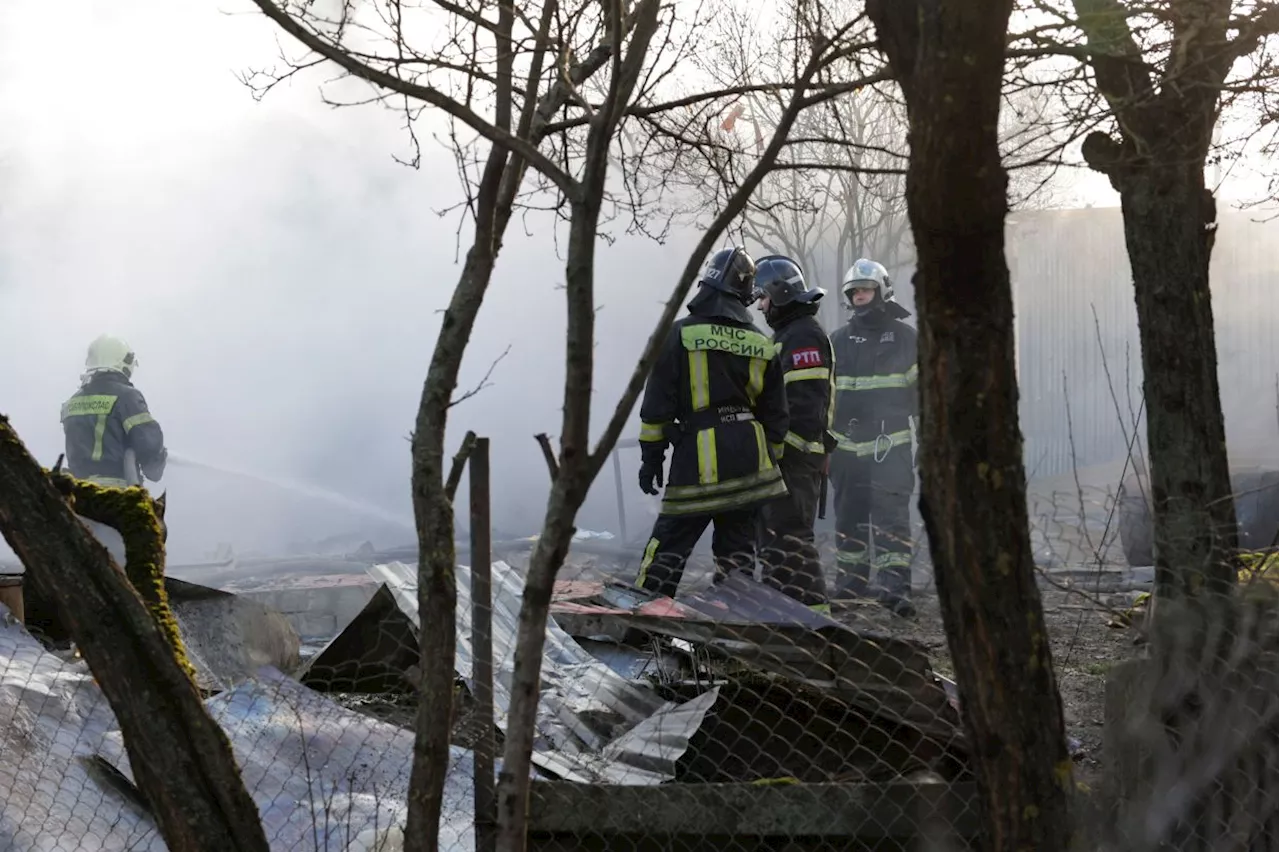 Russia closes Moscow Airports due to possible drone attacks; house on fire after early attacks