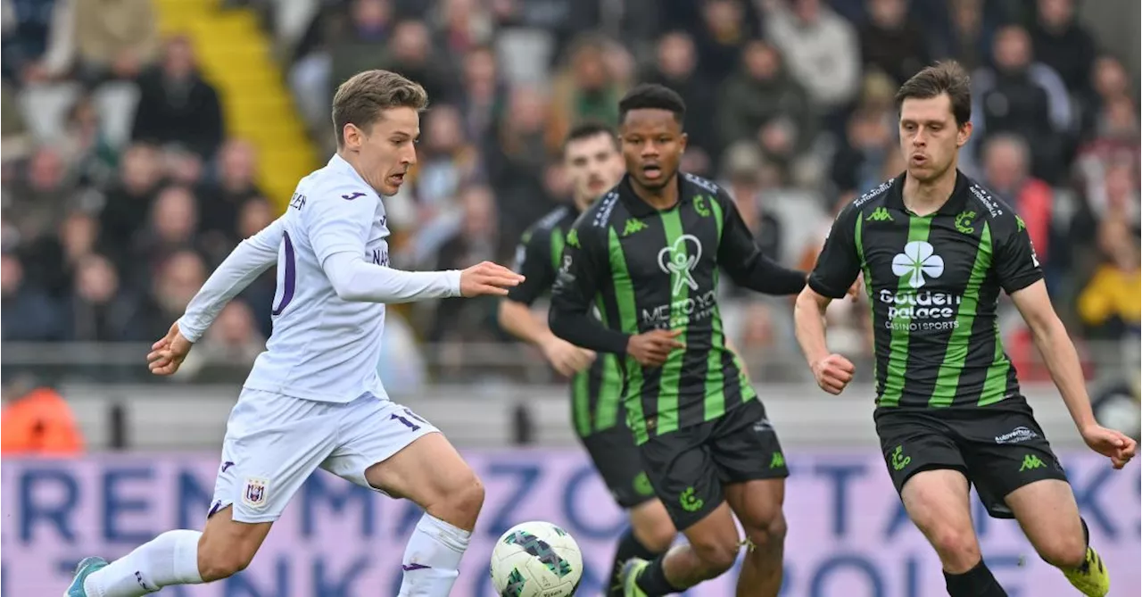  Anderlecht : les Mauves légèrement dominés par les Brugeois (0-1, direct)