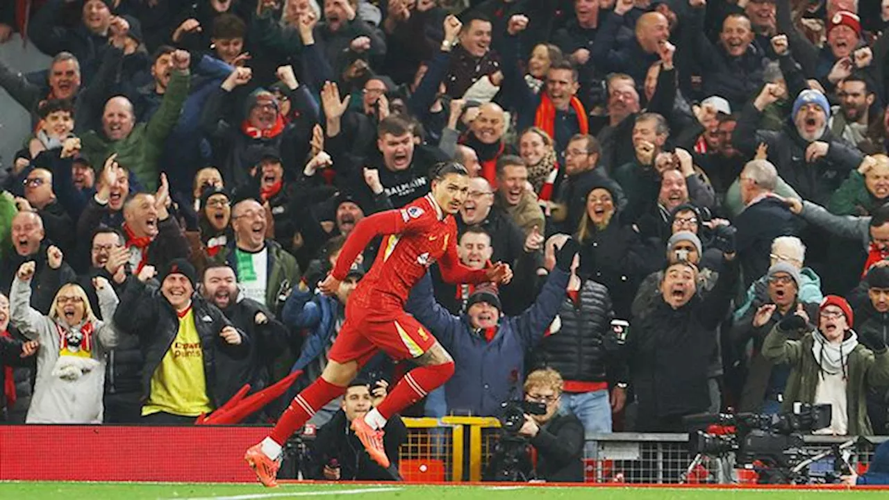 Menang 2-0 atas Aston Villa, Liverpool Bertahan di Puncak Klasemen Liga Inggris