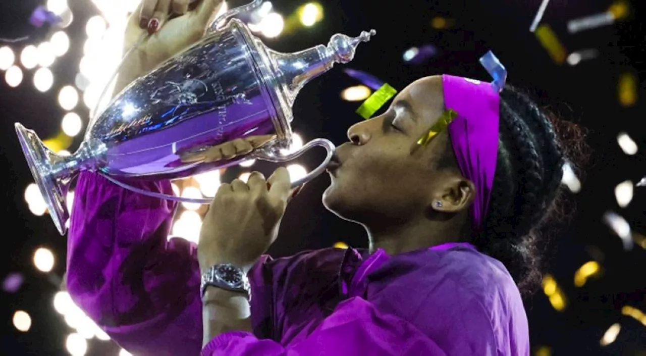 Gauff fights back to win WTA Finals crown