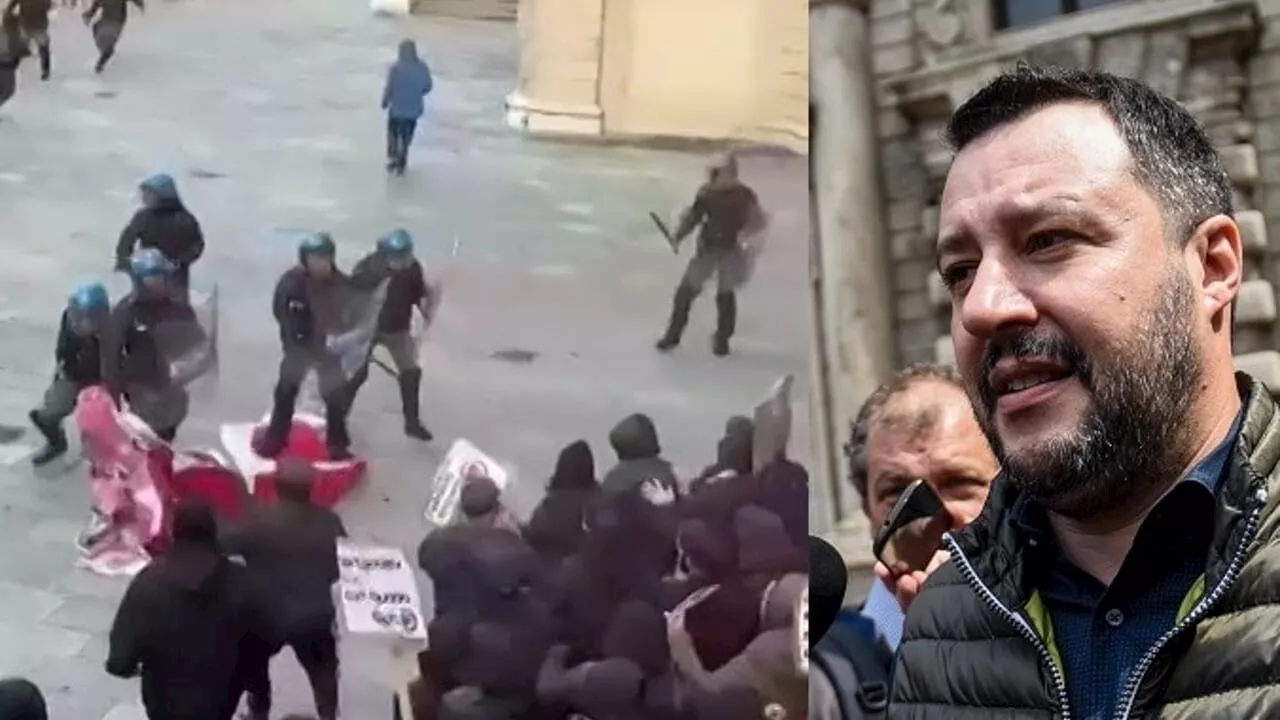 Salvini: "Chiudiamo i centri sociali occupati dai comunisti, covi di delinquenti"