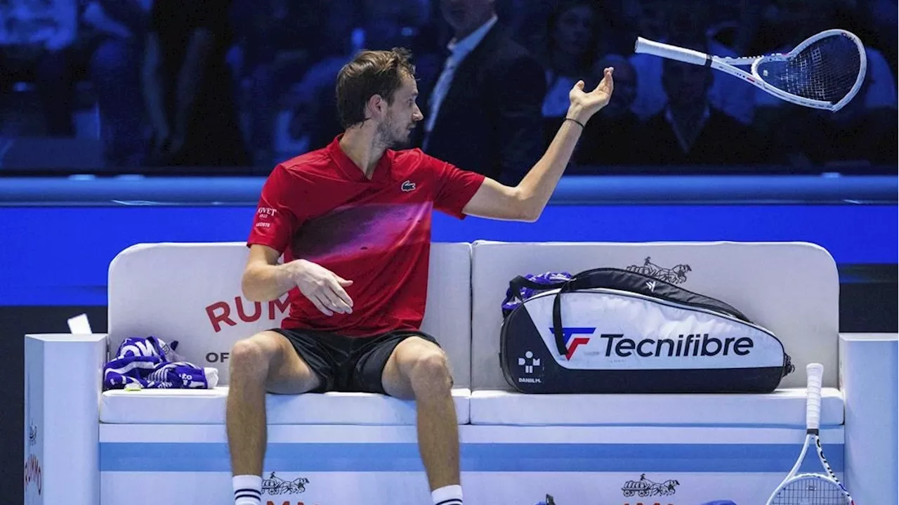 Fritz frustrates Medvedev as Russian loses temper at ATP Finals