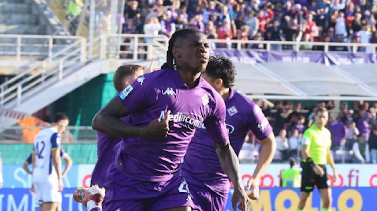 Ancora Kean, stavolta con tocco acrobatico: la Fiorentina si riporta avanti sull'Hellas Verona