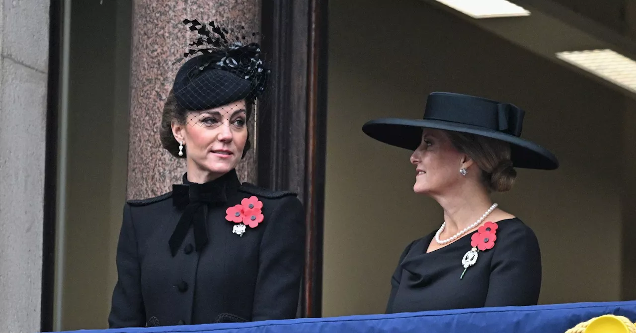 Kate Middleton Attends Remembrance Sunday Service With William