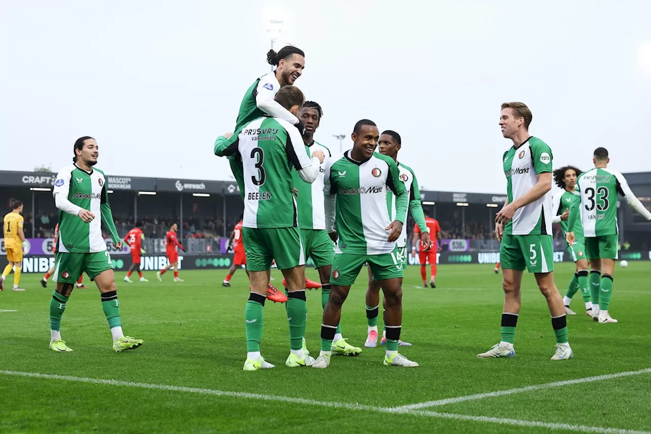 Feyenoord heeft na spectaculair eerste kwartier geen kind aan Almere City