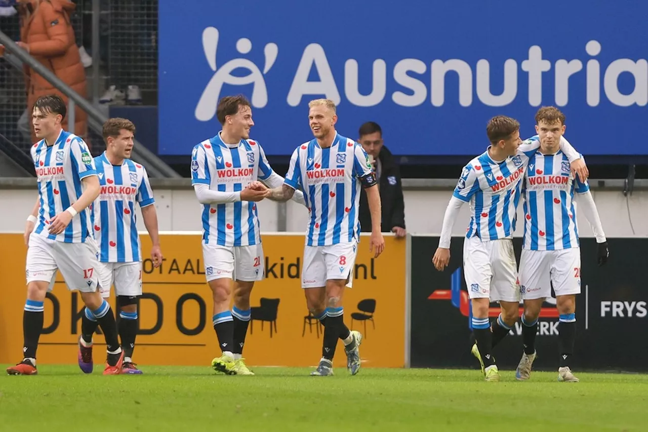 Heerenveen haalt dankzij VAR opgelucht adem in slotfase tegen Go Ahead