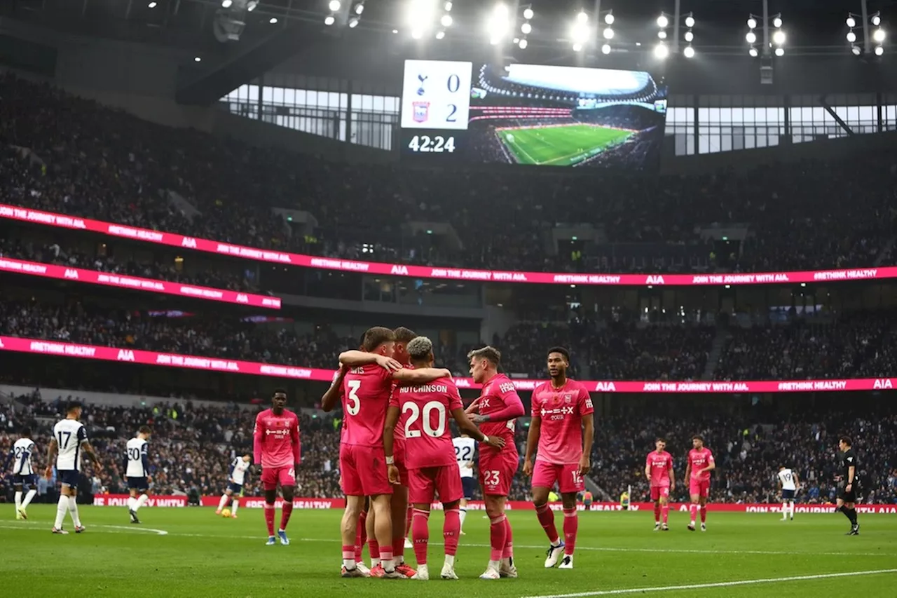 Ipswich Town stunt bij Tottenham, eerste gewonnen PL-wedstrijd in 22 jaar