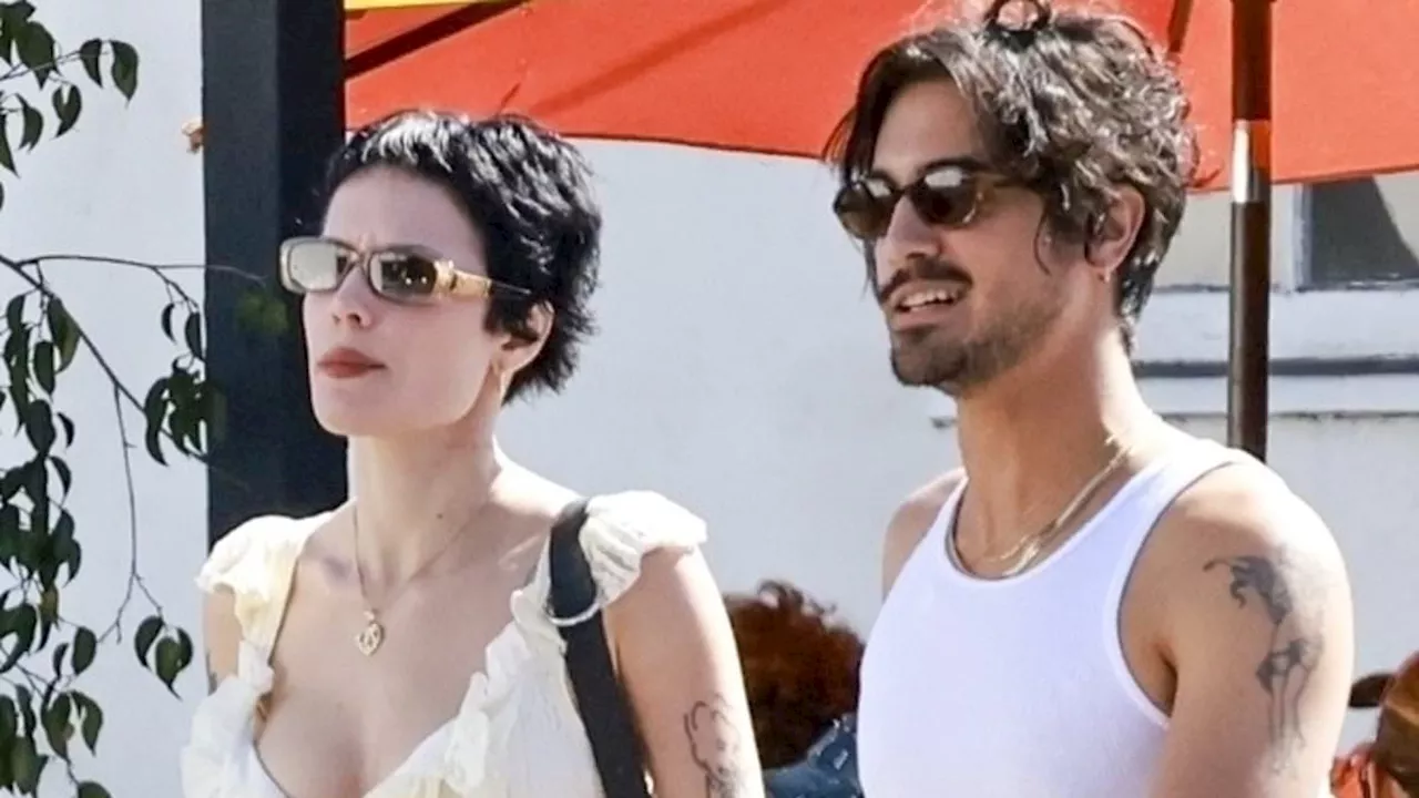 Halsey and new fiancé Avan Jogia look loved up while enjoying a romantic lunch in NYC